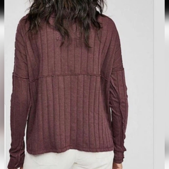 We The Free In The Mix Magic Berry Henley Top - Picture 3 of 10